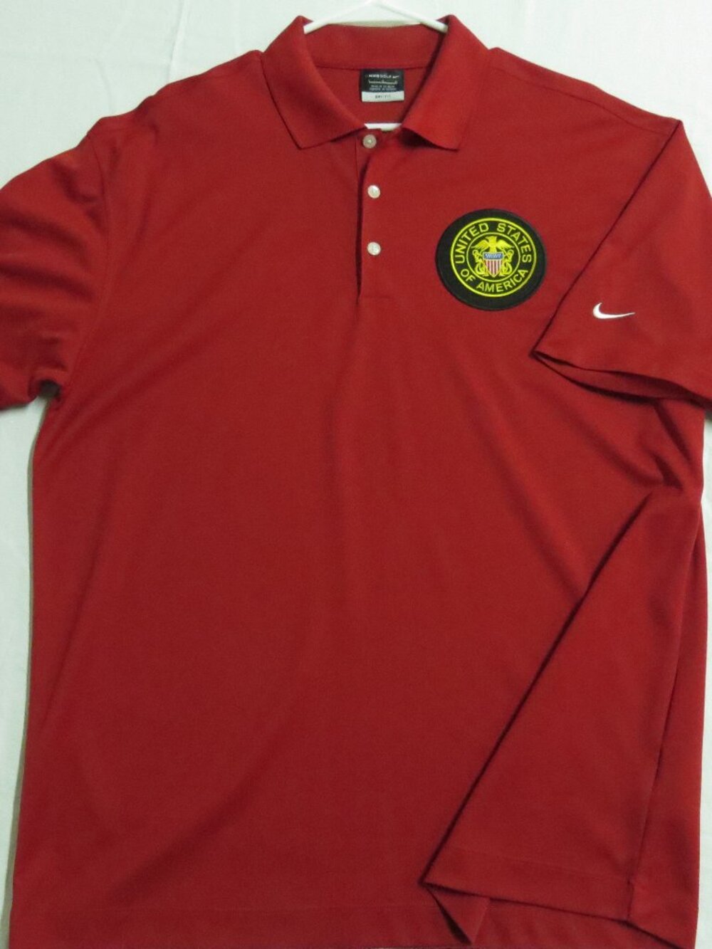 S-3XL USA Red Nike Men's db #42V Polo Shirt